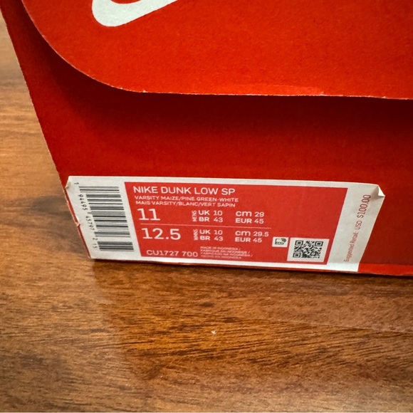 Nike Dunk Low SP Brazil 2020 Size 11 - Picture 8 of 8